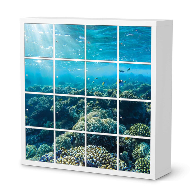 Möbelfolie IKEA Kallax Regal 16 Türen - Underwater World- Bild 1