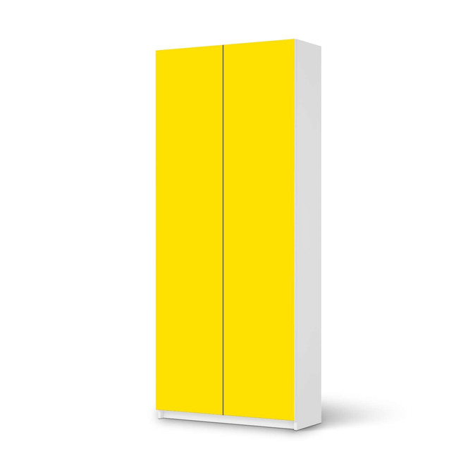 Möbelfolie IKEA Pax Schrank 236cm Höhe - 2 Türen - Gelb Dark- Bild 1