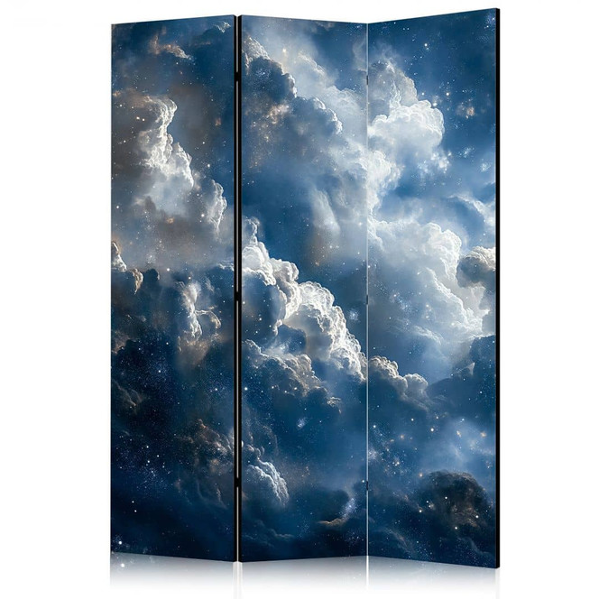 Paravent, Raumteiler freistehend, Trennwand - Astronomical Wonders: Clouds and Stars