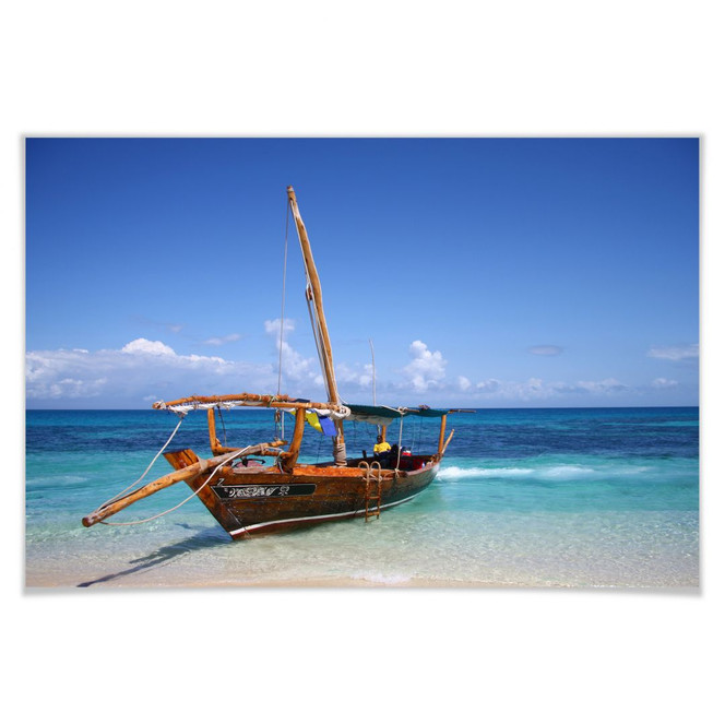 Poster Caribbean Sailboat