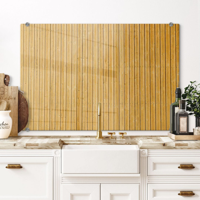 Spritzschutz gelbes Holz 