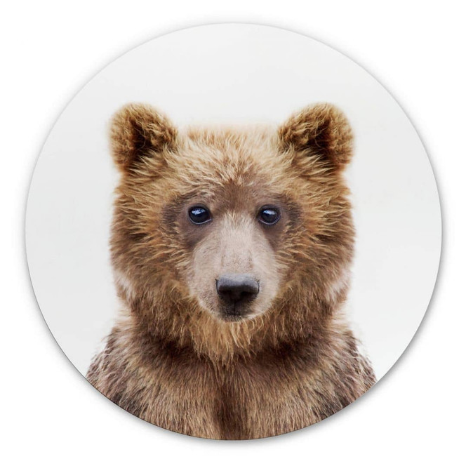 Alu-Dibond Sisi & Seb - Bärenjunges - Rund