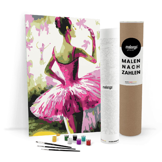 Malen nach Zahlen Leinwandbild - Ballerina Beth