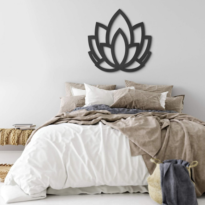 MDF - Holzdeko - Yoga Lotusblume