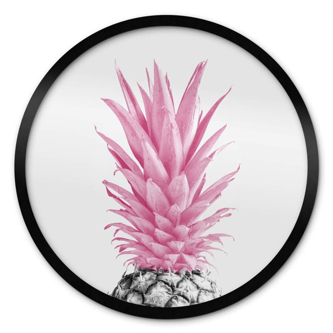 Poster Pinke Ananas - 1X Studio - Rund