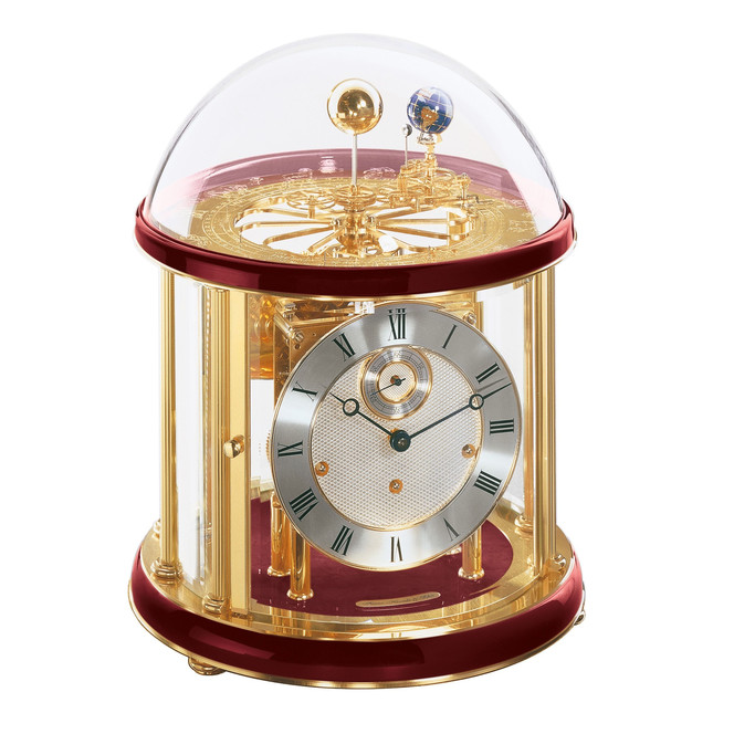 Tischuhr Tellurium "rot "Franz Hermle & Sohn"