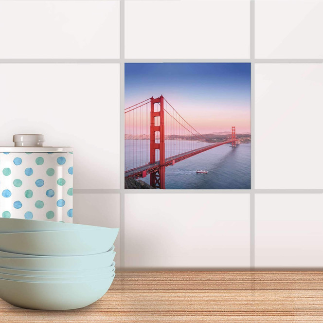 Fliesenaufkleber - Golden Gate