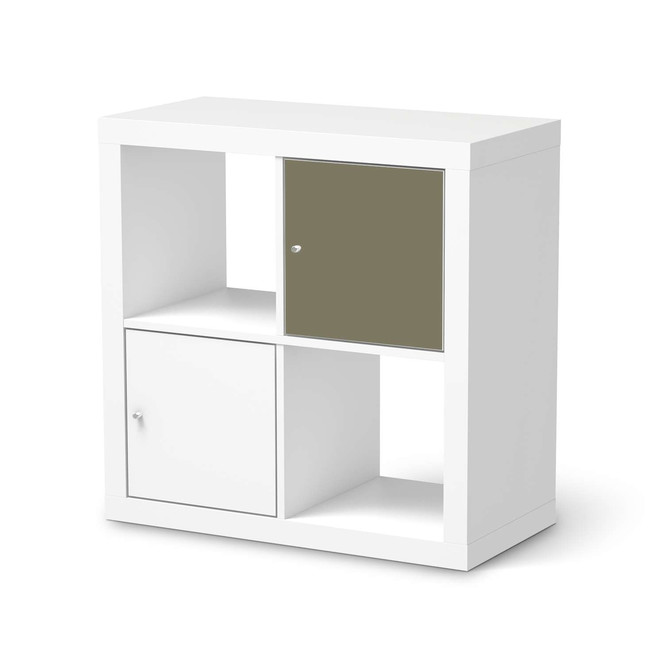 Klebefolie IKEA Expedit Regal Tür einzeln - Braungrau Light- Bild 1