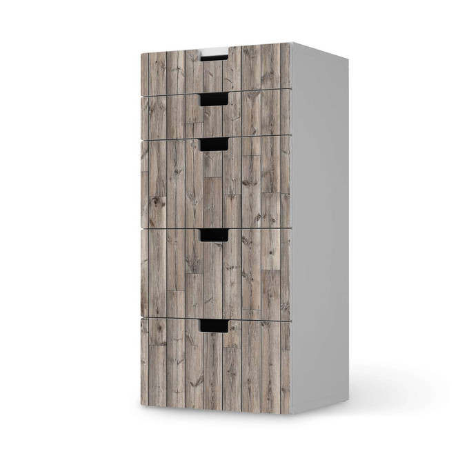 Möbel Klebefolie IKEA Stuva / Malad Kommode - 5 Schubladen - Dark washed- Bild 1