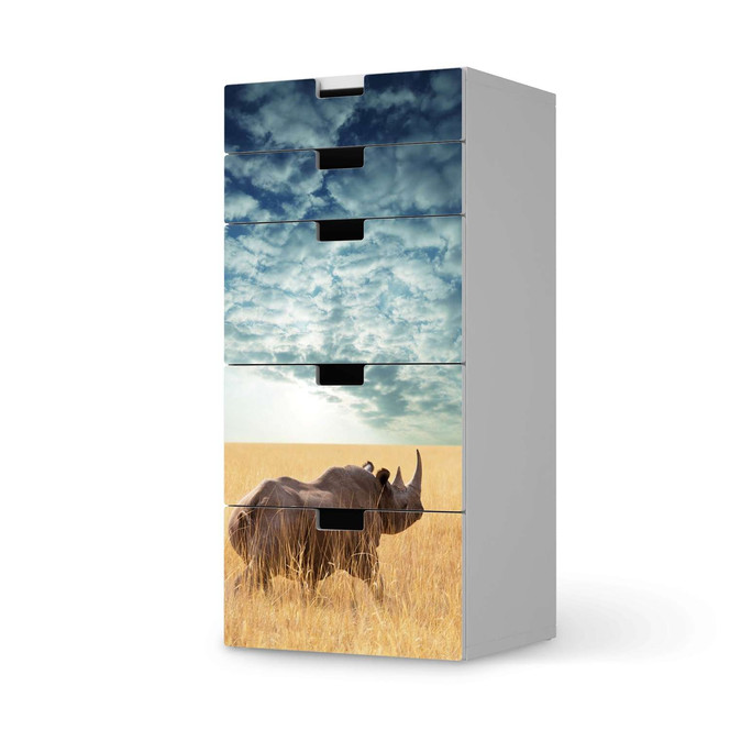 Möbel Klebefolie IKEA Stuva / Malad Kommode - 5 Schubladen - Rhino- Bild 1