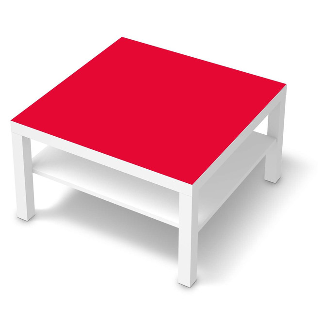 Möbelfolie IKEA Lack Tisch 78x78cm - Rot Light- Bild 1