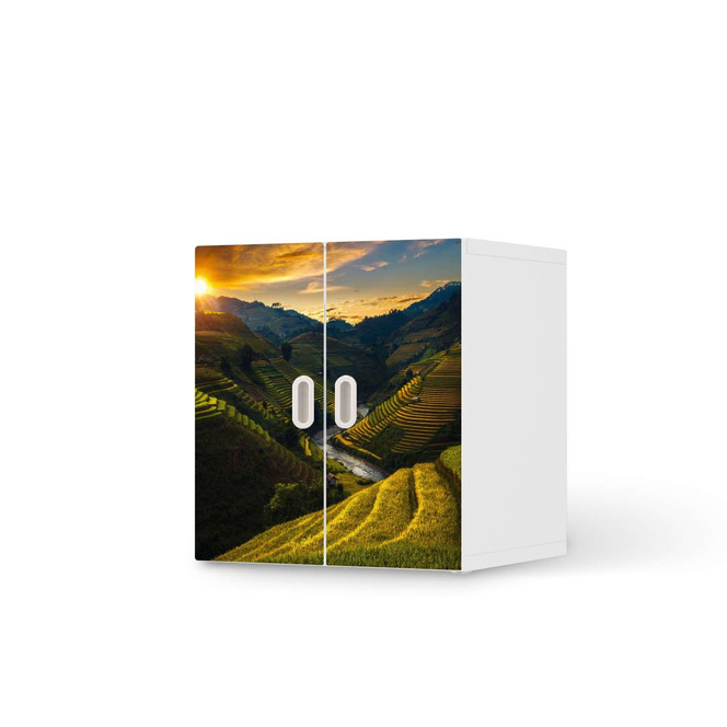 Möbelfolie IKEA Stuva / Fritids Schrank - 2 kleine Türen - Reisterrassen- Bild 1