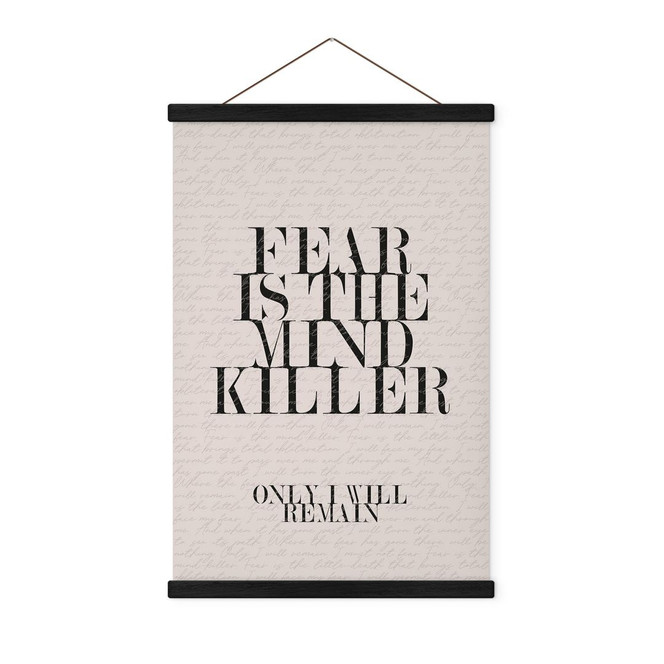 Stoffbild Filmzitat aus Dune - Fear is the mind killer