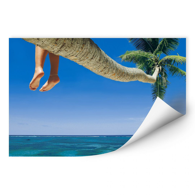 Wallprint Füsse baumeln