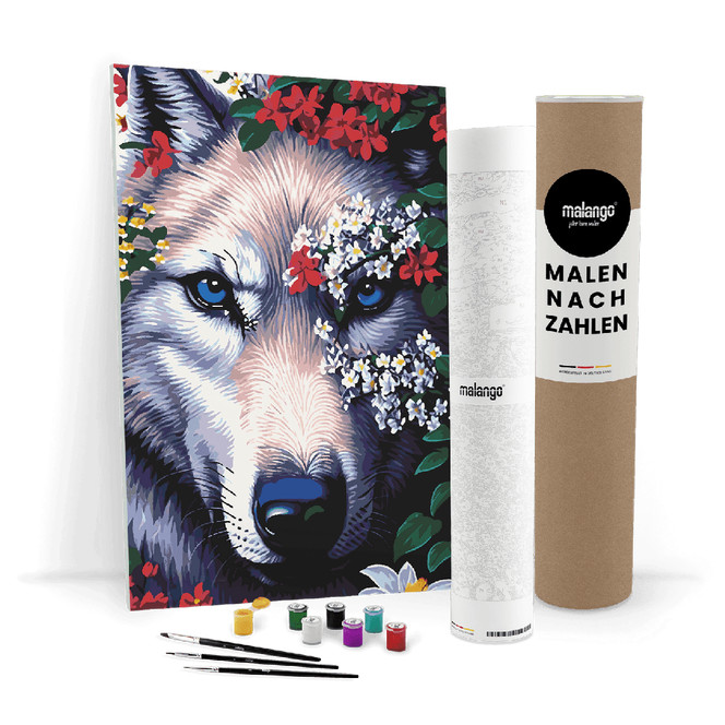 Malen nach Zahlen Leinwandbild - Wolf Winfried