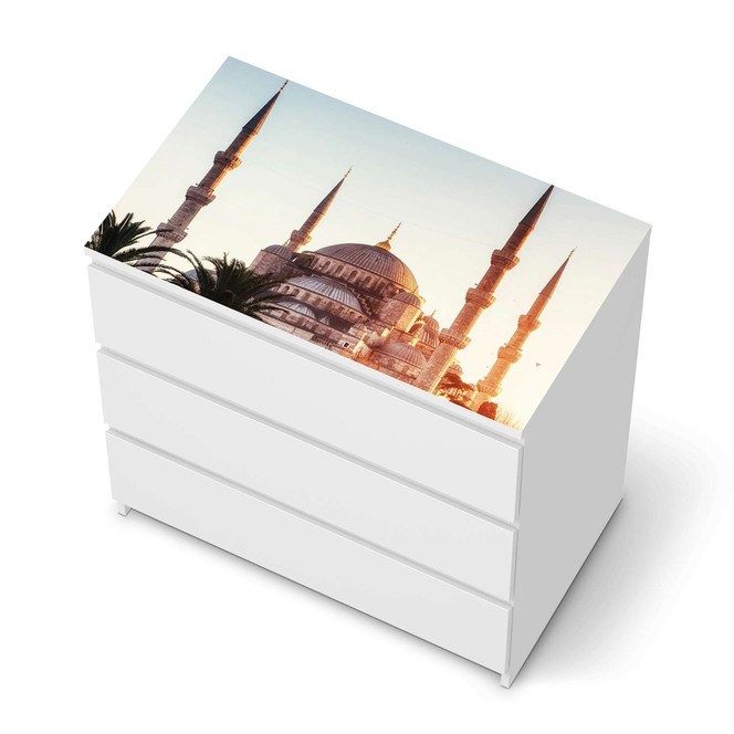 Möbelfolie IKEA Malm Kommode 3 Schubladen oben - Blue Mosque- Bild 1