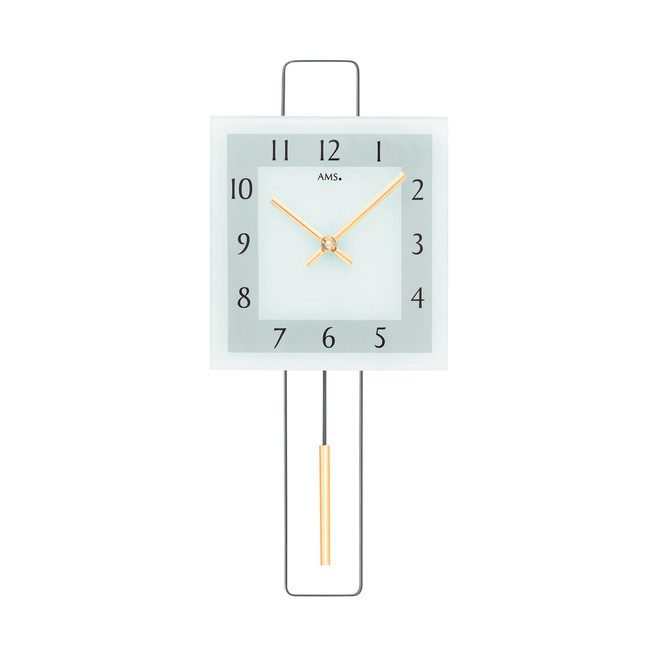 Pendelwanduhr Metall-Design