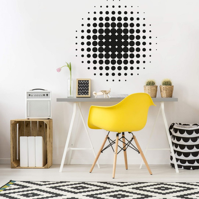 Wandtattoo Kreise-Effekt