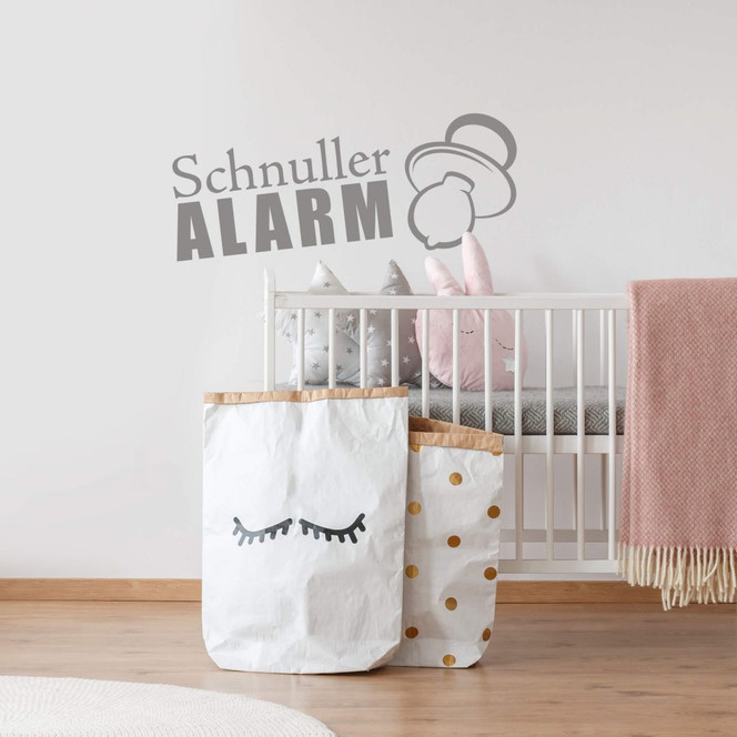 Wandtattoo Schnulleralarm