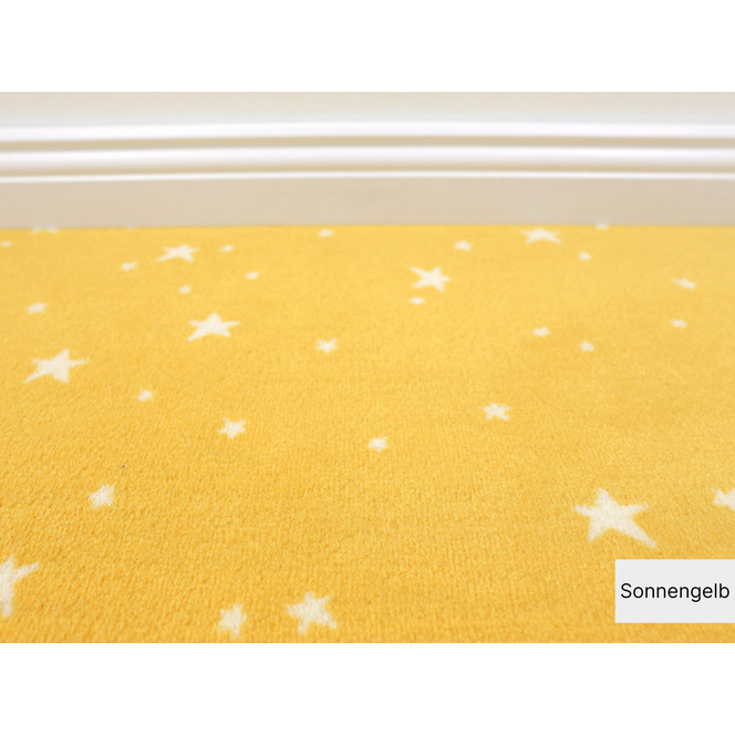 Bijou Stars Vorwerk Teppichboden Meterware in Sonnengelb