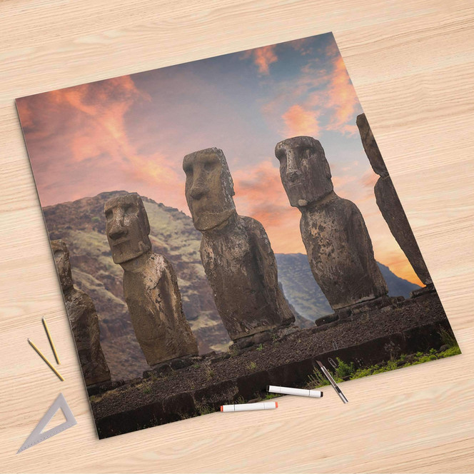 Folienbogen (90x90cm) - Easter Island- Bild 1