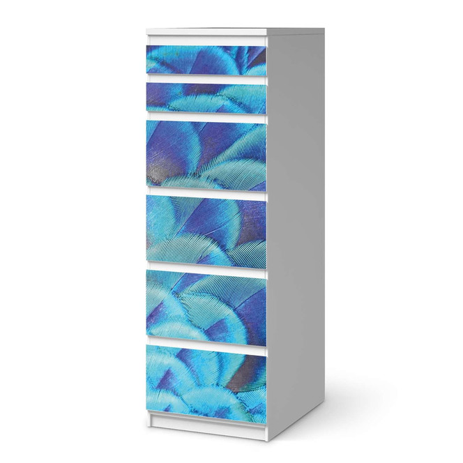 Klebefolie IKEA Malm Kommode 6 Schubladen (schmal) - Federvieh- Bild 1
