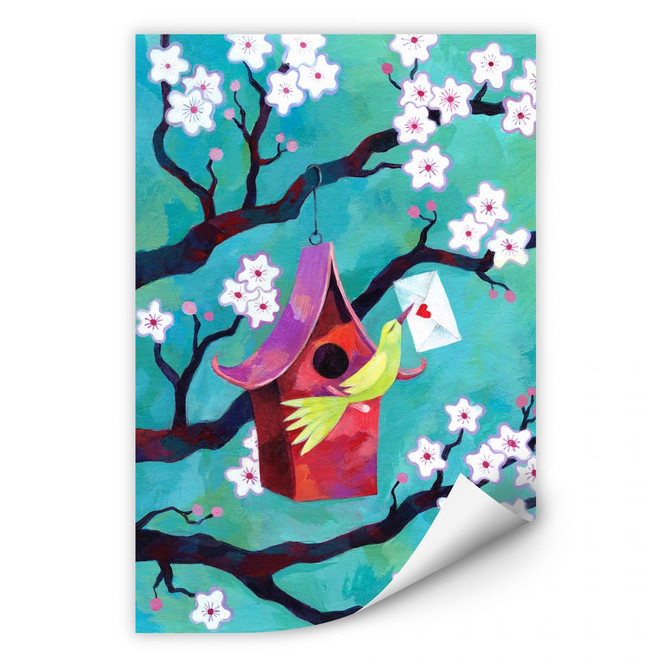 Wallprint Blanz - Vogelhäuschen