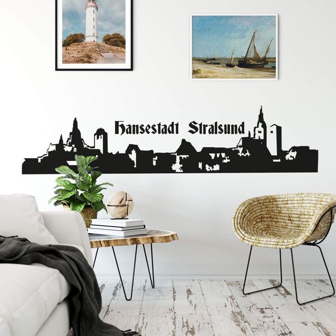 Wandtattoo Stralsund Skyline