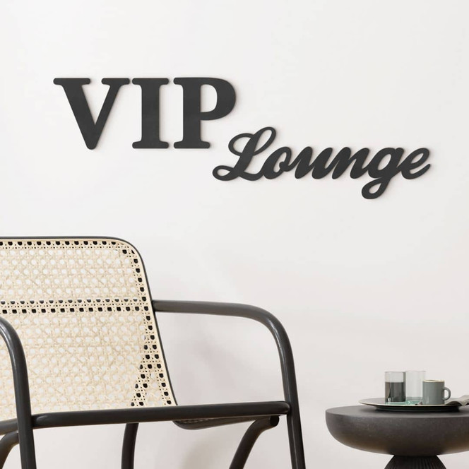 3D Deko-Schriftzug VIP Lounge - MDF