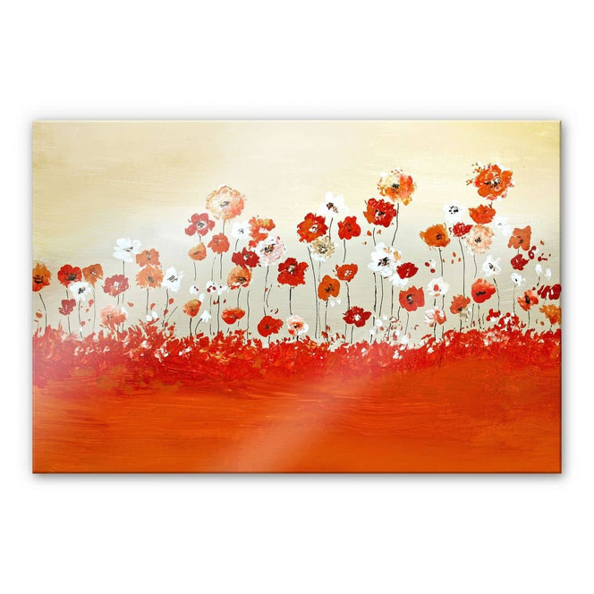 Acrylglasbild Melz - Fröhliche Blumen