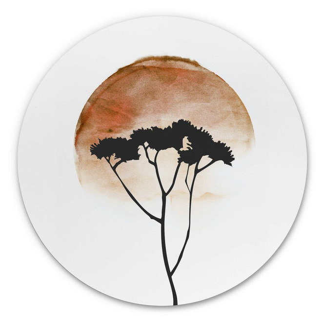 Alu-Dibond Kubistika - Afrikanische Wüste - Rund