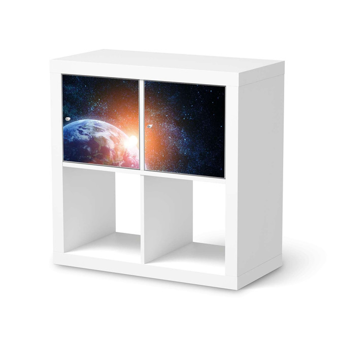 Möbel Klebefolie IKEA Expedit Regal 2 Türen (quer) - Sunrise- Bild 1