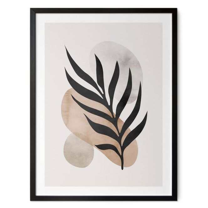 Poster Botanische Silhouette mit kunstvoller Geometrie - Costa