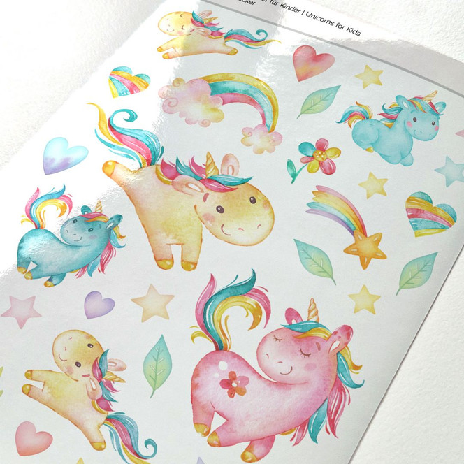 Sticker Einhörner für Kinder
