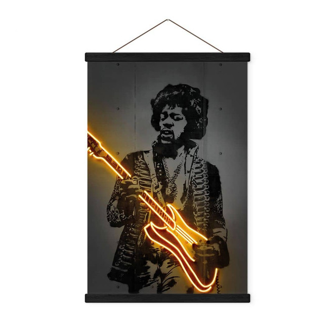 Stoffbild Jimi Hendrix - Mielu