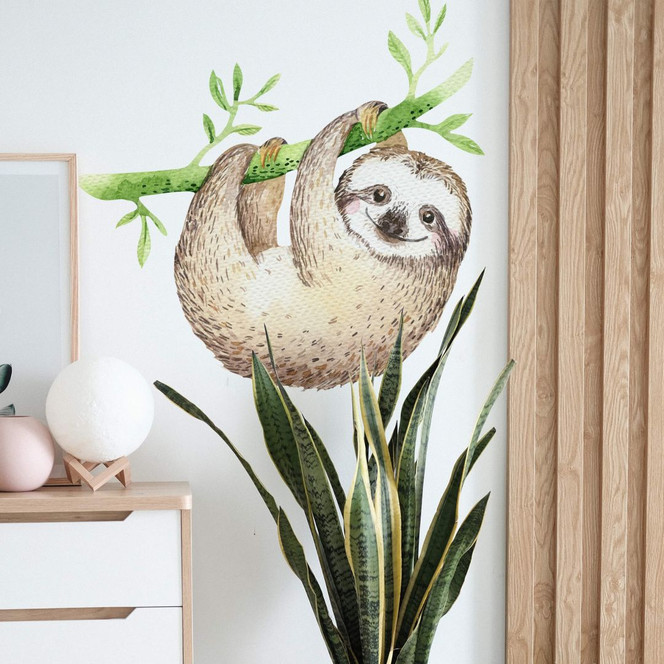 Wandtattoo Kristina Kvilis - hängendes Faultier