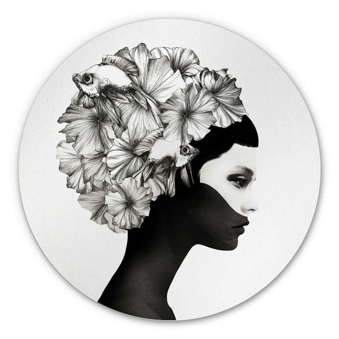 Alu-Dibond Ireland - Marianna - Hibiskusblüten - Rund