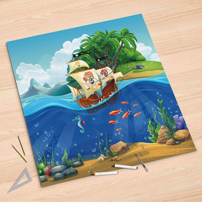 Folienbogen (90x90cm) - Pirates- Bild 1