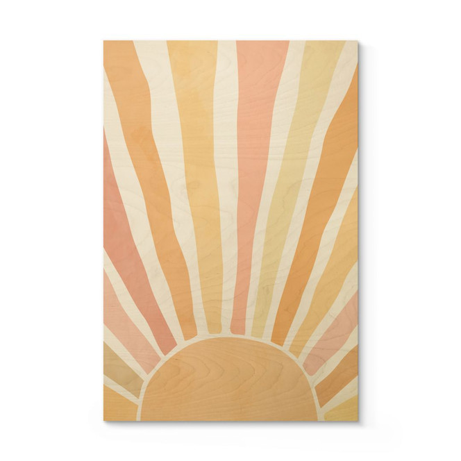 Holzbild Boho Sonnenstrahlen - Manovski