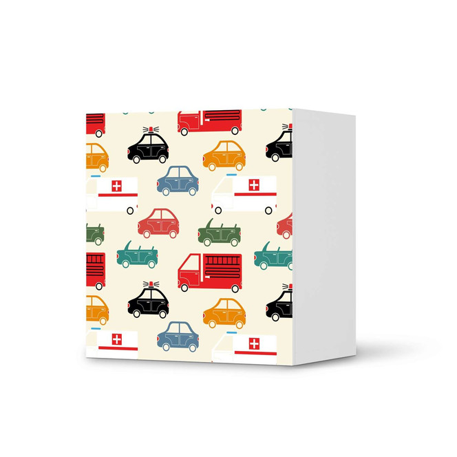 Klebefolie IKEA Besta Regal 1 Türe - Cars- Bild 1