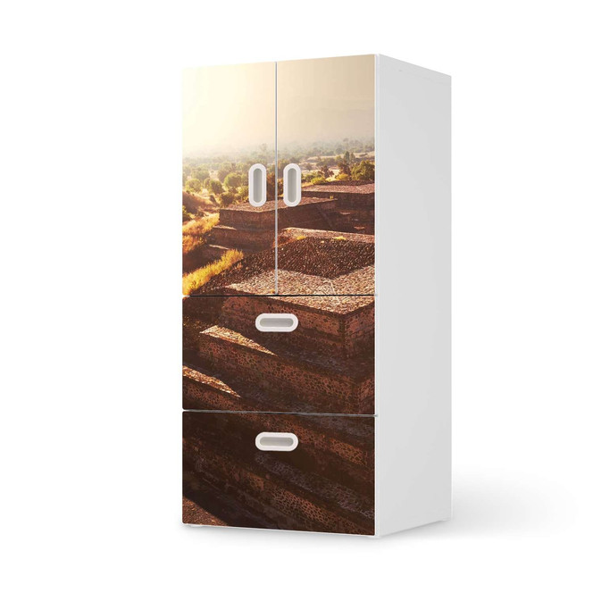 Möbelfolie IKEA Stuva / Fritids - 2 Schubladen und 2 kleine Türen - Teotihuacan- Bild 1
