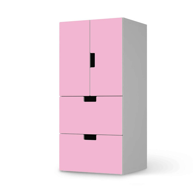Möbelfolie IKEA Stuva / Malad - 2 Schubladen und 2 kleine Türen - Pink Light- Bild 1