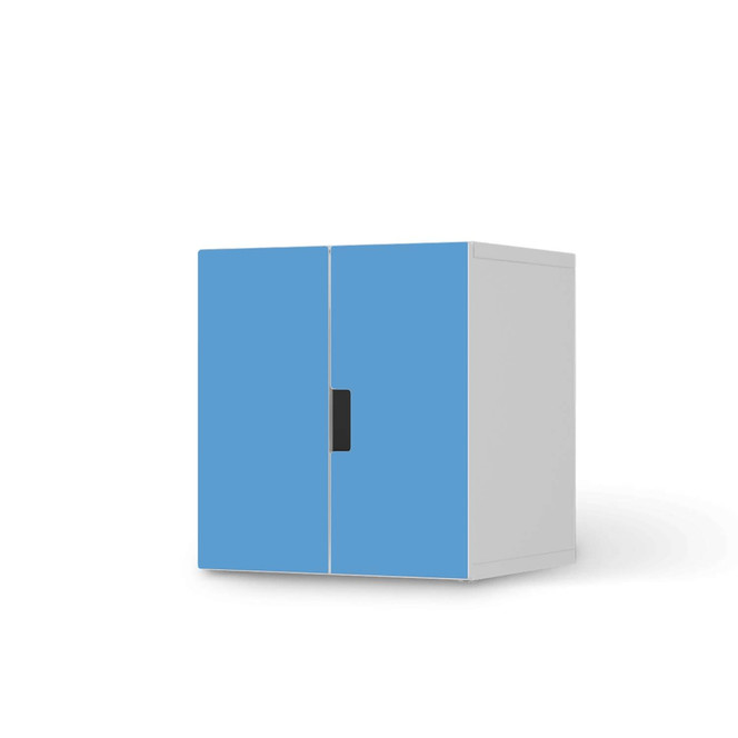 Möbelfolie IKEA Stuva / Malad Schrank - 2 kleine Türen - Blau Light- Bild 1
