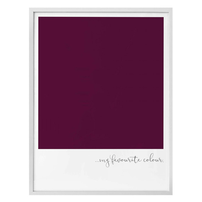 Poster My favourite colour - purple