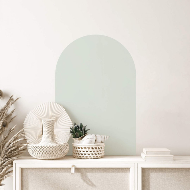 Wandtattoo Rundbogen breit - Pastell-Mint