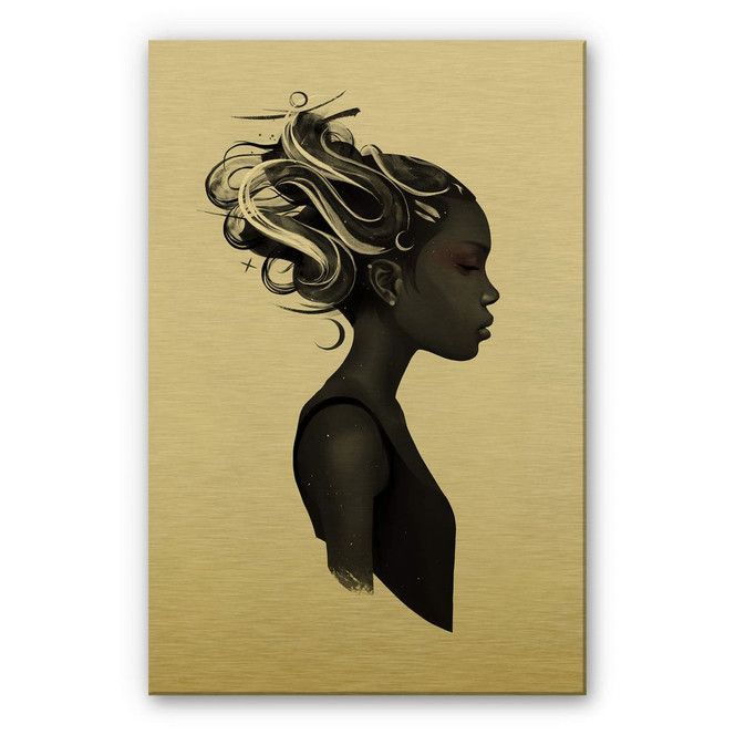 Alu-Dibond mit Goldeffekt Ireland - Hard to say