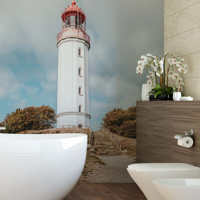 Fototapete Leuchtturm auf Hiddensee