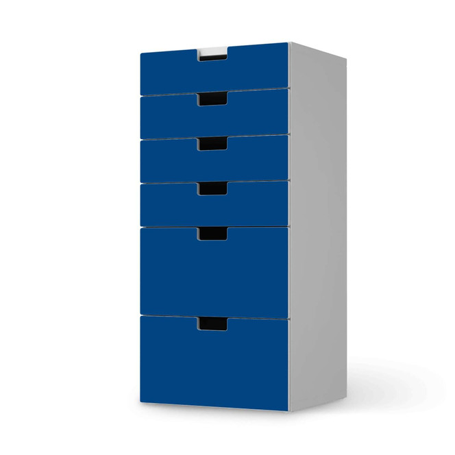 Klebefolie IKEA Stuva / Malad Kommode - 6 Schubladen - Blau Dark- Bild 1