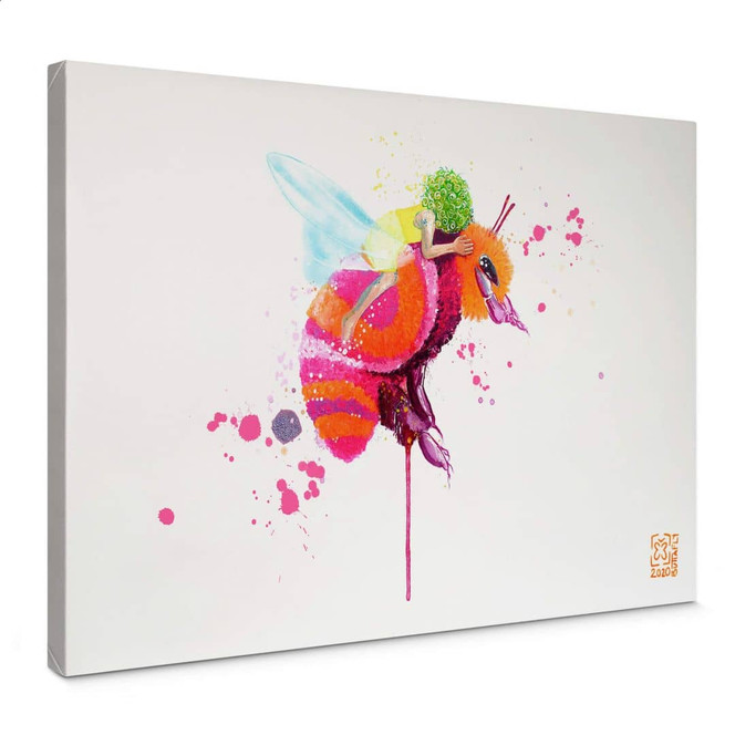 Leinwandbild Buttafly - Bienenmädchen