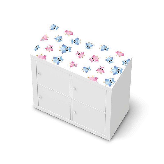Möbelfolie IKEA Expedit Regal oben - Eulenparty- Bild 1